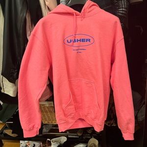 Usher’s Las Vegas Residency Hot Pink Hoodie Sz Small Never Worn